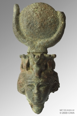 Egyptian calf mask: front